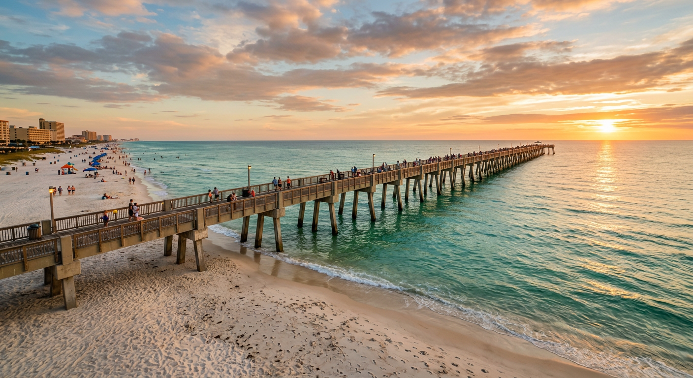 A happy couple with their fresh catch, enjoying Panama City fishing in the spring